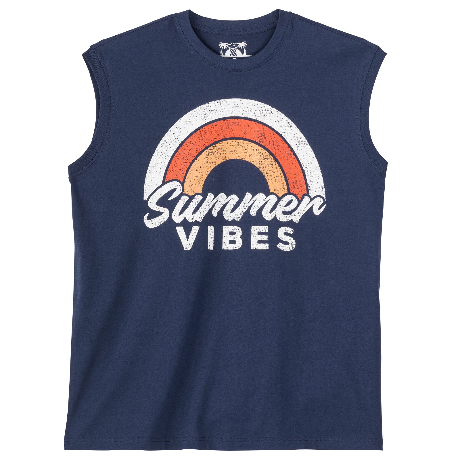 Calm Beach Muscleshirt Calm Beach XXL Muskelshirt denimblau Summer Vibes