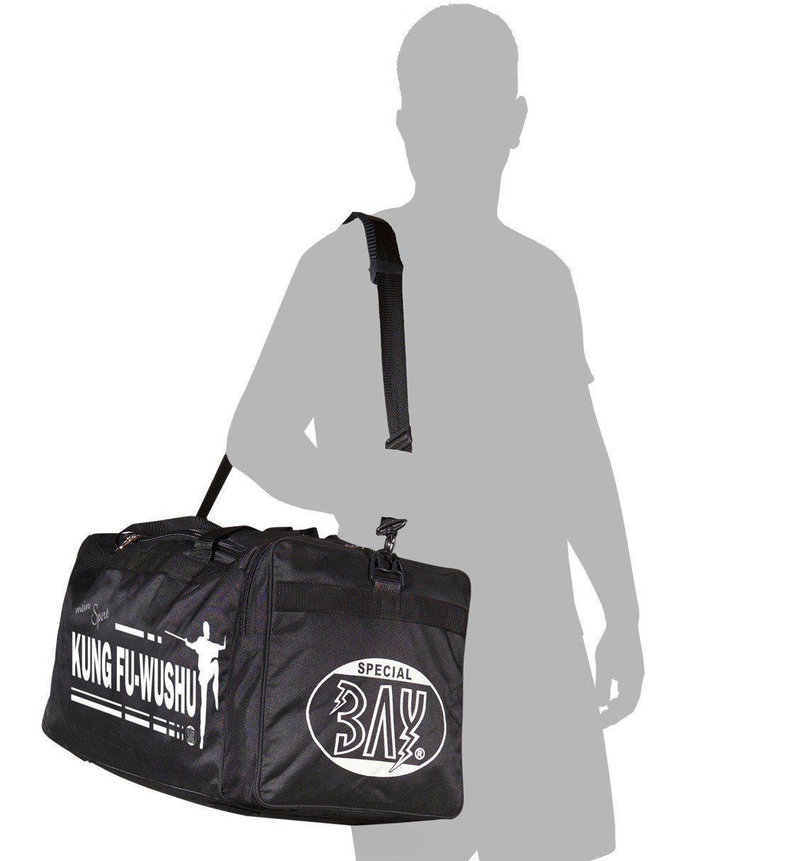 BAY-Sports Sporttasche Sporttasche Kung Fu Wushu mein Sport schwarz 70 cm Taschen