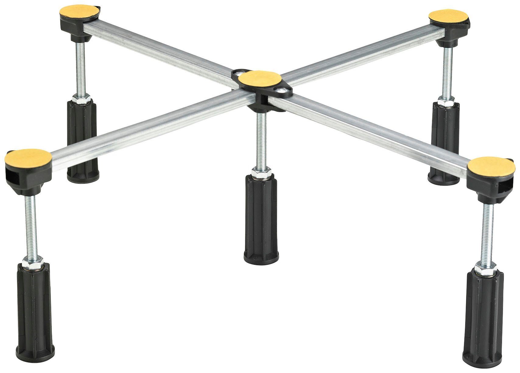 OTTOFOND Duschwanne, rechteckig, Sanitäracryl, Set, 120x80x3 cm, mit Fußgestell, Ablaufgarnitur und Fugendichtband