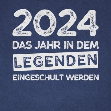 Shirtracer T-Shirt 2024 Das Jahr in dem Legenden eingeschult werden Einschulung Junge Schulanfang Geschenke