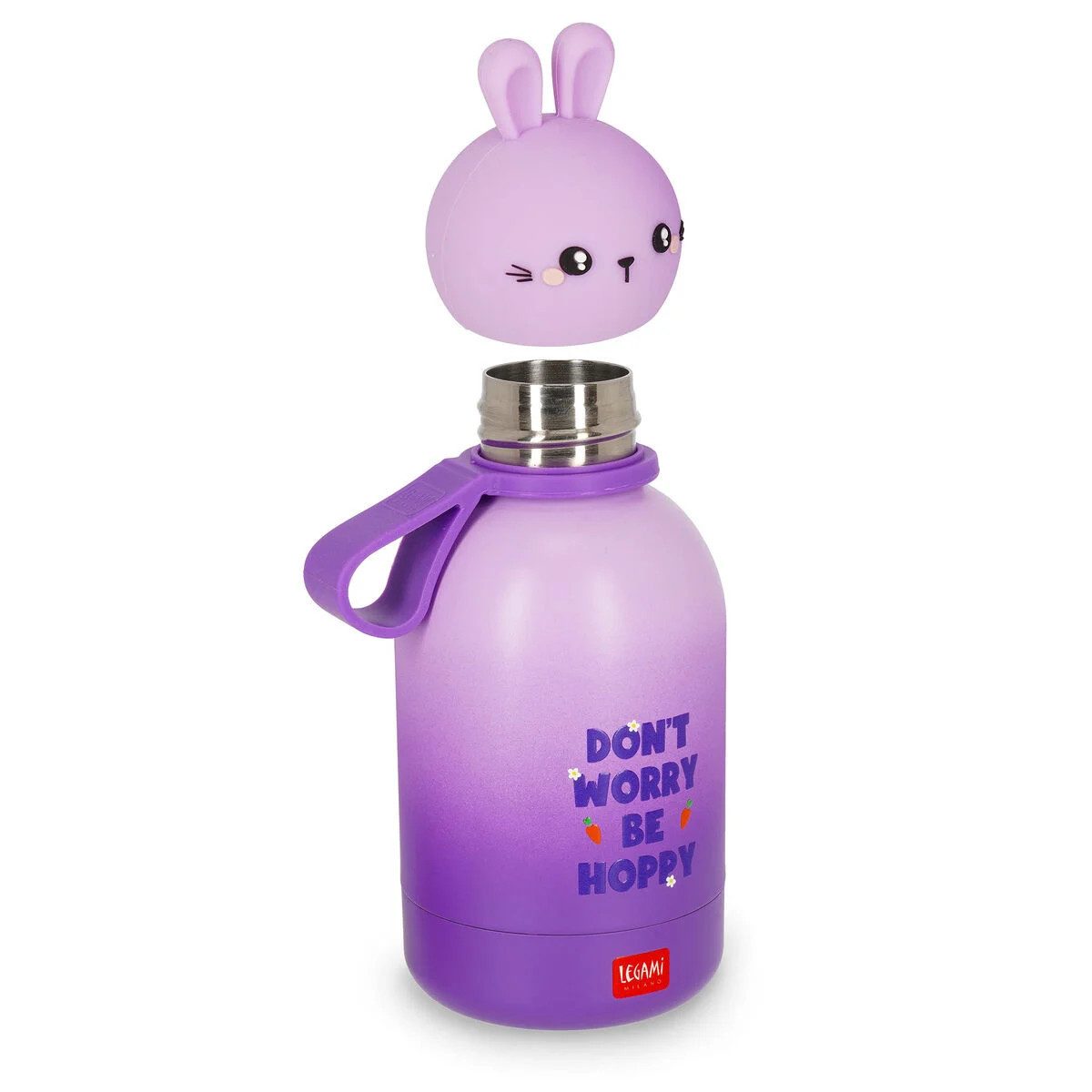 Legami Isolierflasche Legami Edelstahl Thermosflasche Bunny 310 ml Hot & Cold BFF
