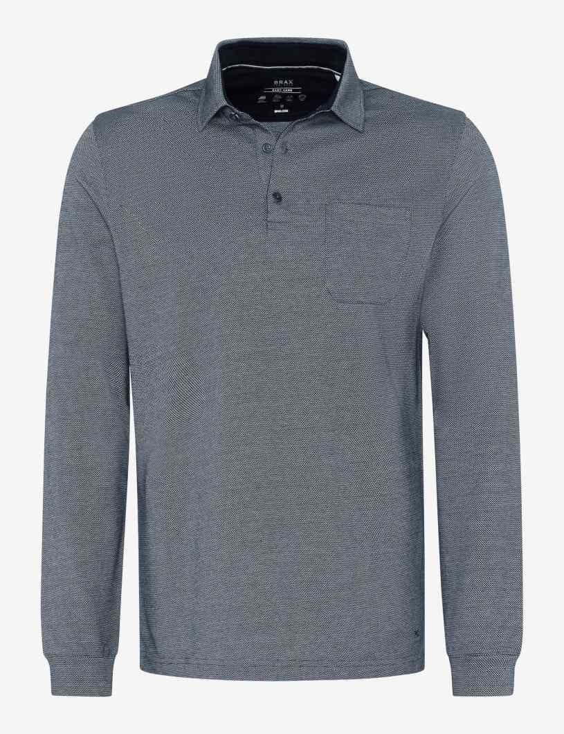 Brax Langarm-Poloshirt