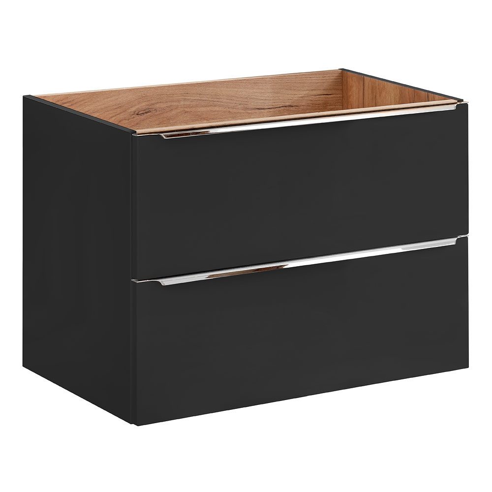 Lomadox Waschtisch TOSKANA-BLACK-56, Badezimmermöbel Set mit günstig online kaufen