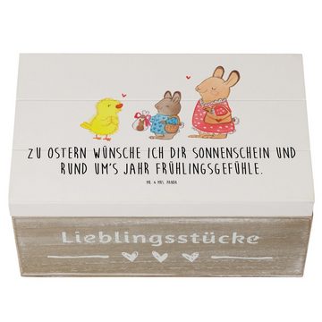 Mr. & Mrs. Panda Dekokiste 19 x 12 cm Ostern Geschenke - Weiß - Frühlingsgefühle, Ostern Kinder, (1 St), Hohe Stabilität.