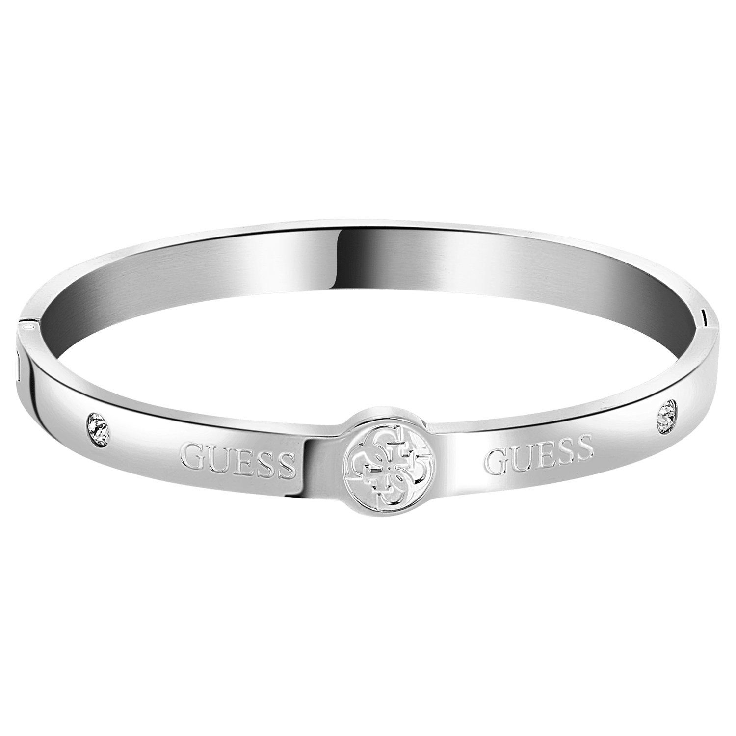 Guess Armreif Armband - Stahl - Silber - Kristall - Damen