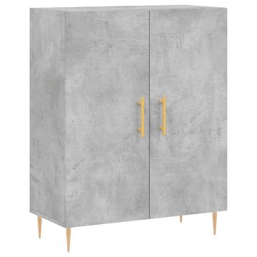 furnicato Sideboard Highboard Betongrau 69,5x34x180 cm Holzwerkstoff