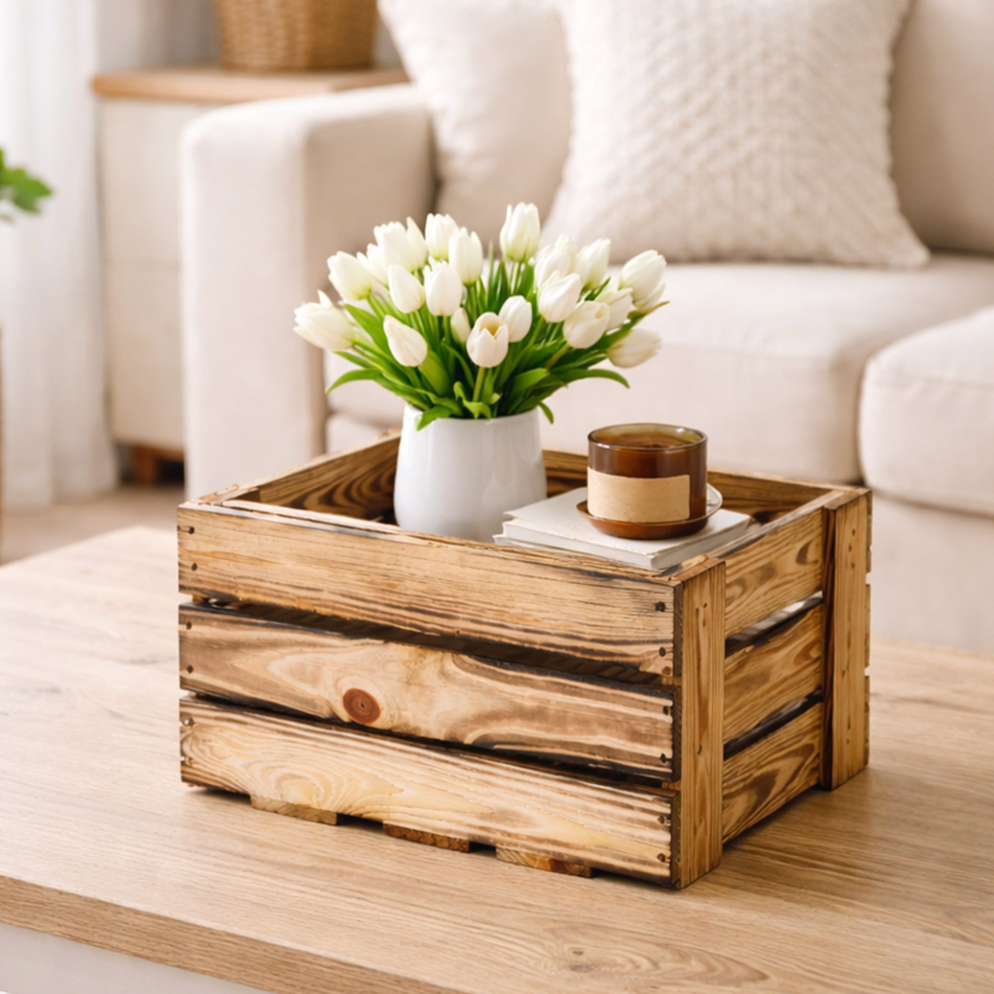 Allzweckkiste kleine Weinkiste WK Mini geflammt Holzkiste Dekokiste Wandregal Obstki (Spar-Set)