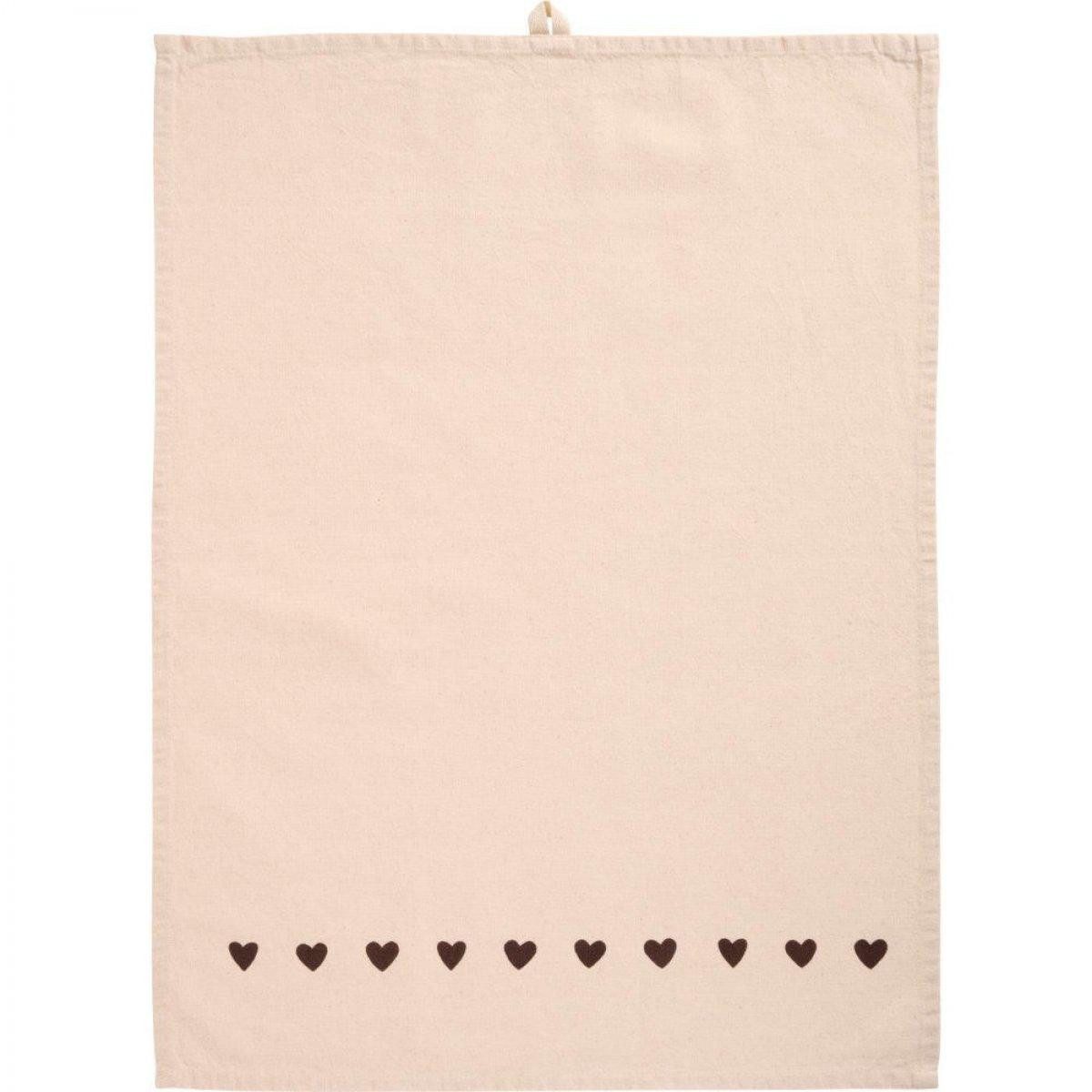 Ib Laursen Geschirrtuch Ib Laursen Geschirrtuch Johanne mit braunen Herzen günstig online kaufen