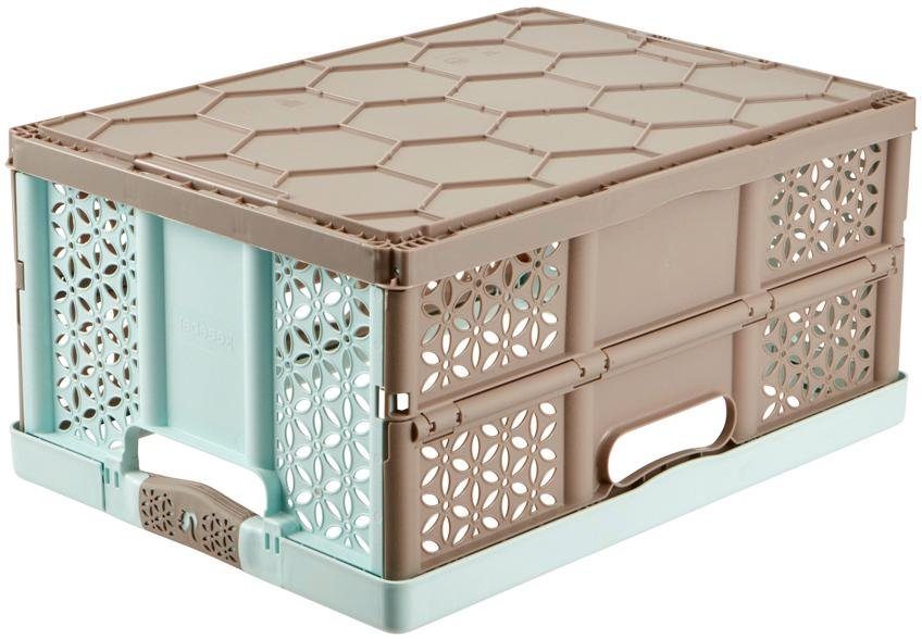 keeeper Klappbox lea, 32 l, 32 L, aus hochwertigem Kunststoff, Soft-Touch-Griffe