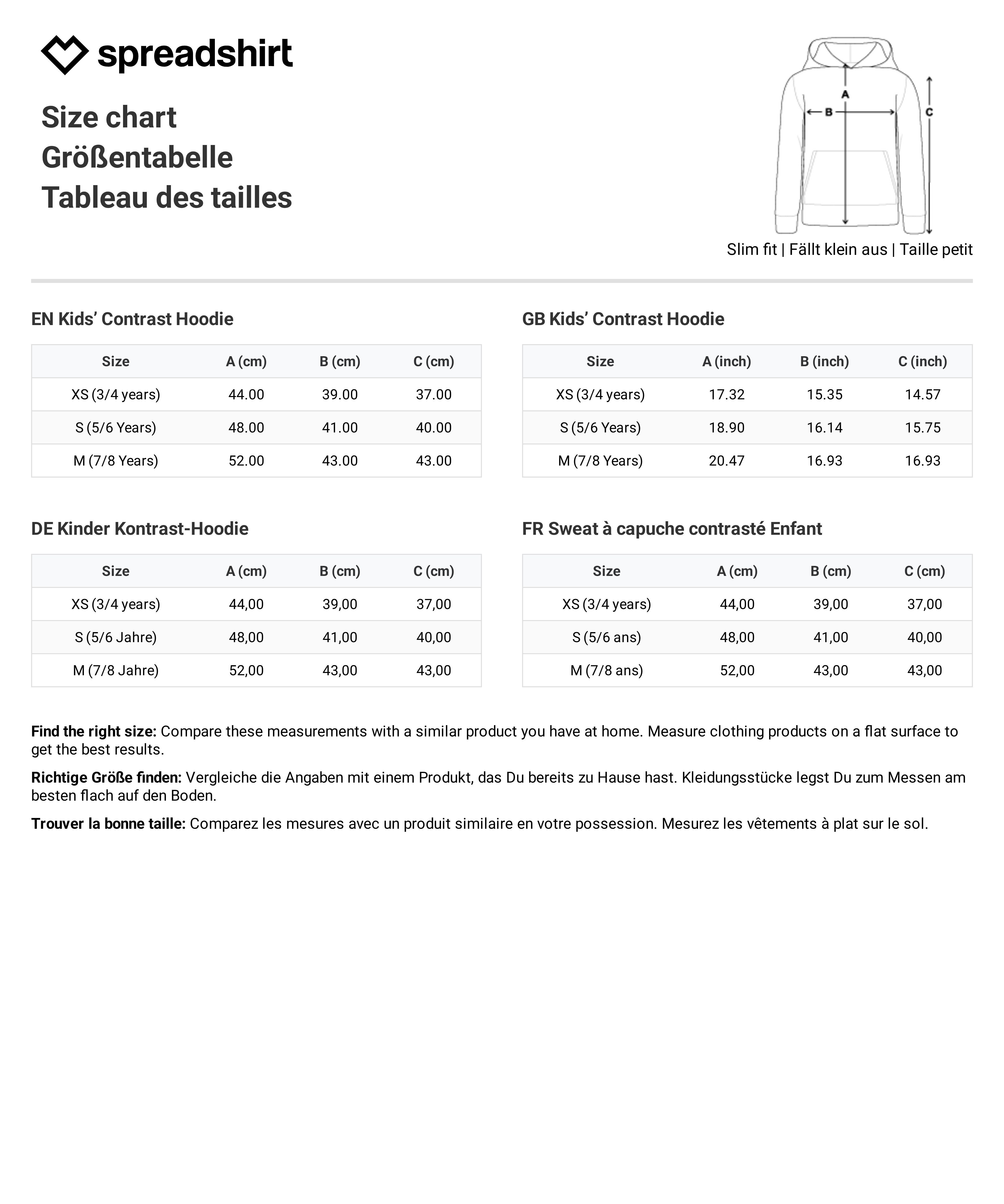 Spreadshirt Hoodie Die Wilden Kerle Used Look Kinder Kontrast-Hoodie (1-tlg)