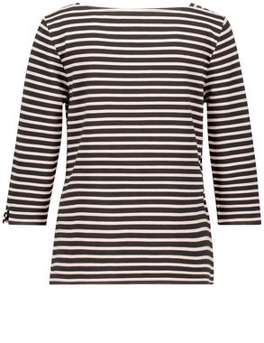 GERRY WEBER 3/4-Arm-Shirt Gestreiftes 3/4 Arm Shirt mit U-Bootausschnitt