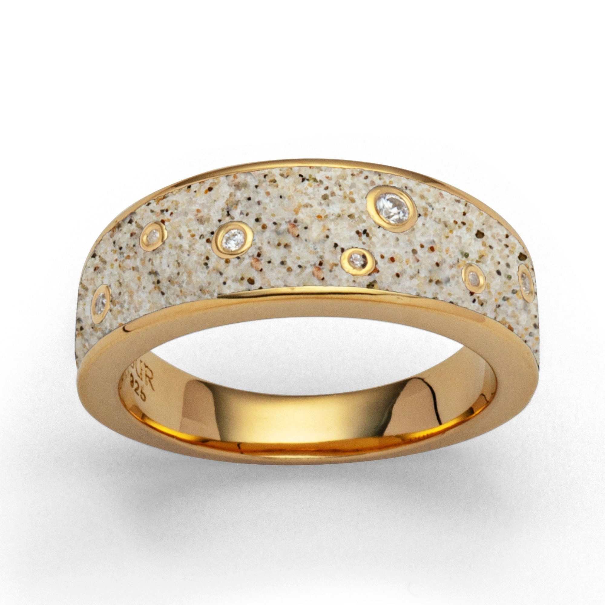 DUR Fingerring DUR Schmuck: Ring "Monaco" mit Standsand und Zirkonia, vergoldet, R612