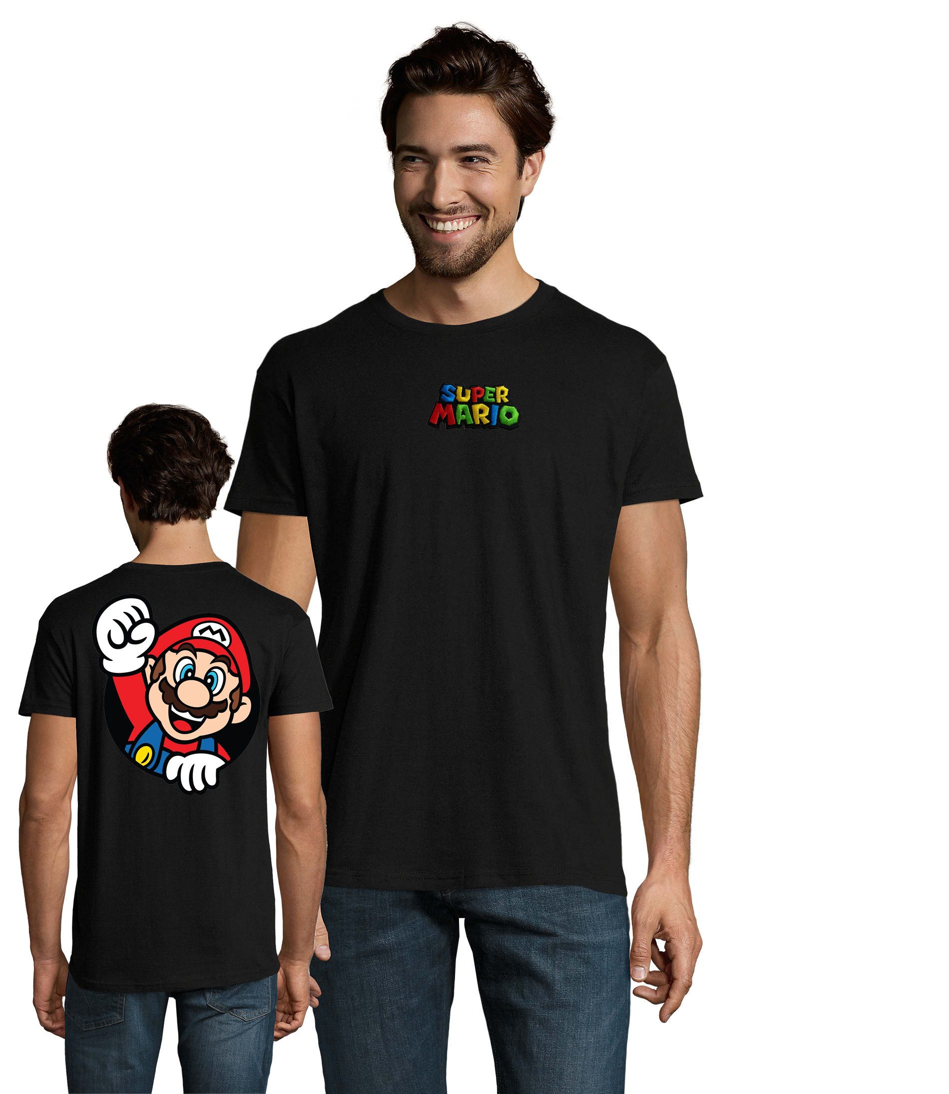 Hubihu T-Shirt Super Mario Front Stick günstig online kaufen