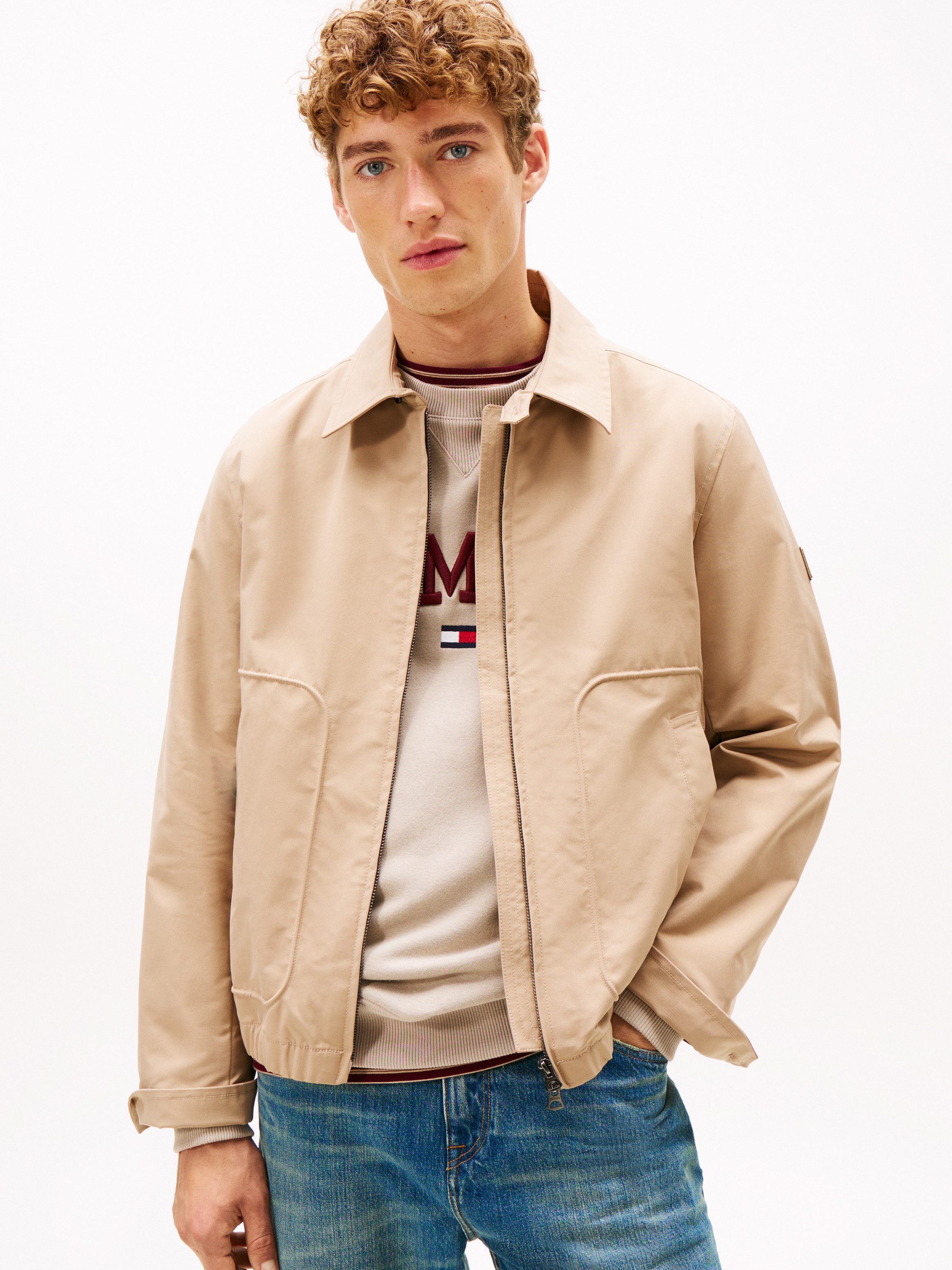 Tommy Hilfiger Blouson IVY normale Passorm, elastischer Bund am Saum, 2-Weg günstig online kaufen