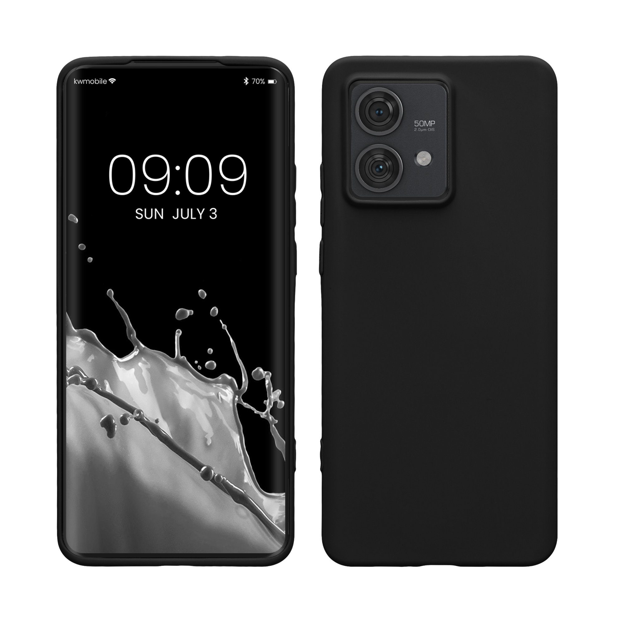 kwmobile Handyhülle Hülle für Motorola Edge 40 Neo, Hülle Silikon - Soft Handyhülle - Handy Case Cover