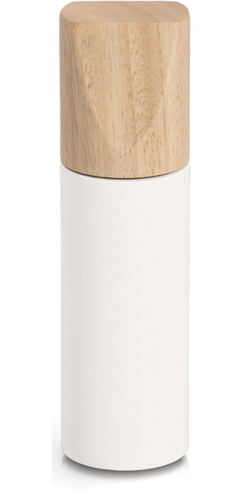 Zeller Present Gewürzmühle Salz-/Pfeffermühle manuell, in Schwarz und Weiß erhältlich, Fassungsvermögen: 50 ml