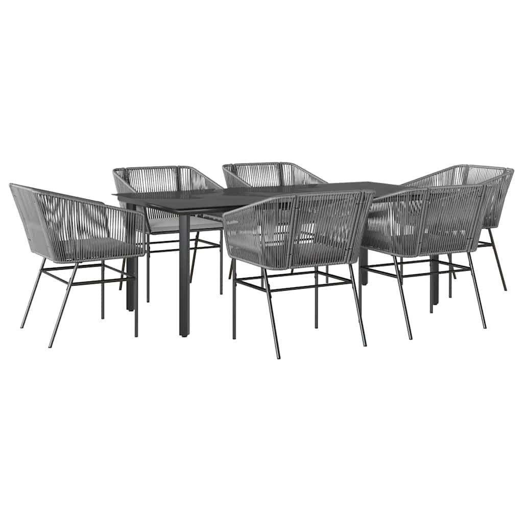vidaXL Garten-Essgruppe 7-tlg. Garten-Essgruppe mit Kissen günstig online kaufen