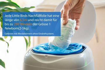 Little Birds Windeleimer Premium Nachfüllfolien kompatibel mit Windeleimer Angelcare & Spross