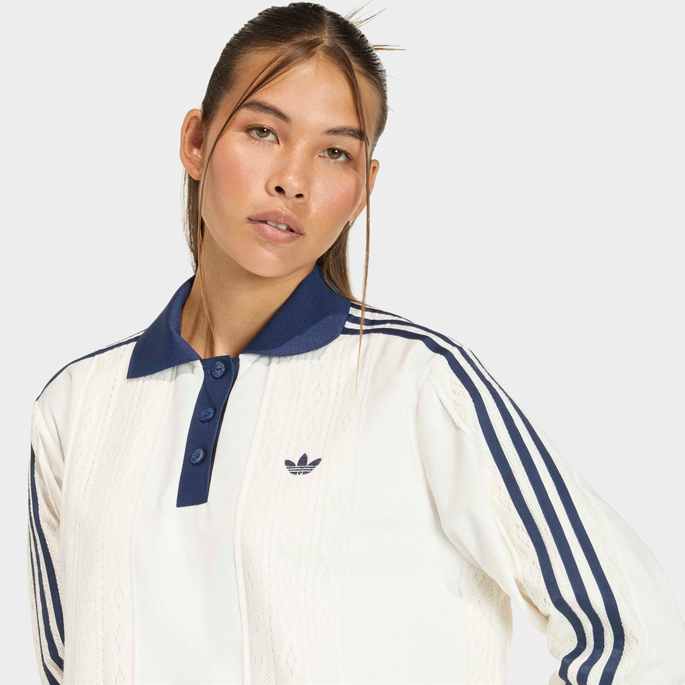 adidas Originals Langarmshirt ADIDAS ORIGINALS WINTERISED LONGSLEEVE TRIKOT Winterised Fußballtrikot, Mischung aus Velours und Häkelstoff