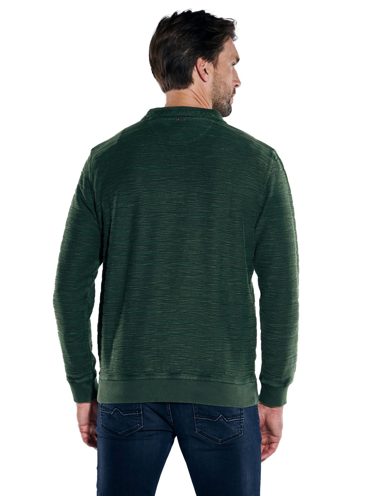 Engbers Sweatshirt engbers Herren Sweatshirt strukturiert, Gruen günstig online kaufen