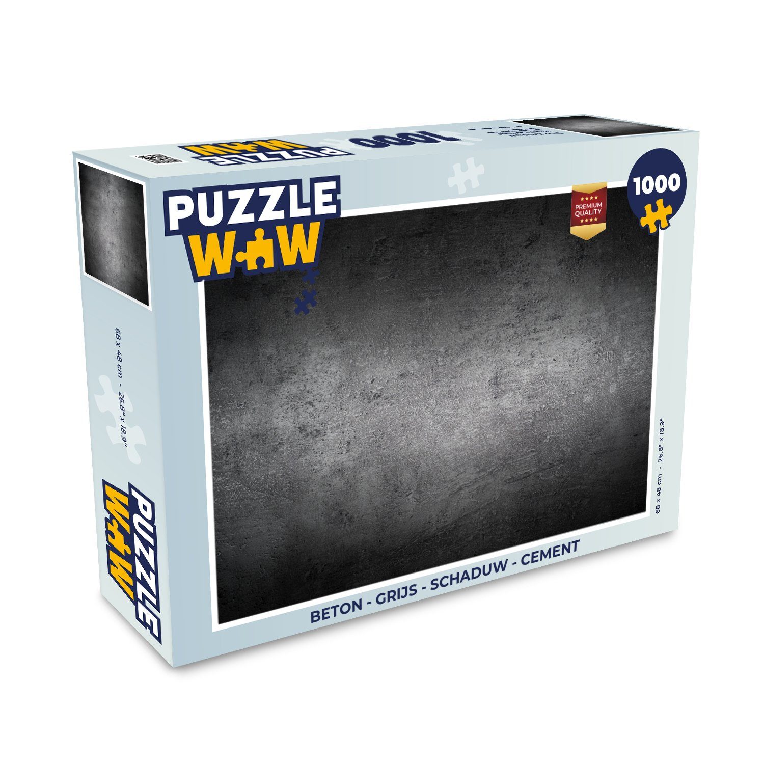MuchoWow Puzzle Beton - Grau - Retro - Zement - Textur, 1000 Puzzleteile,  Foto-Puzzle, Bilderrätsel, Puzzlespiele, Klassisch