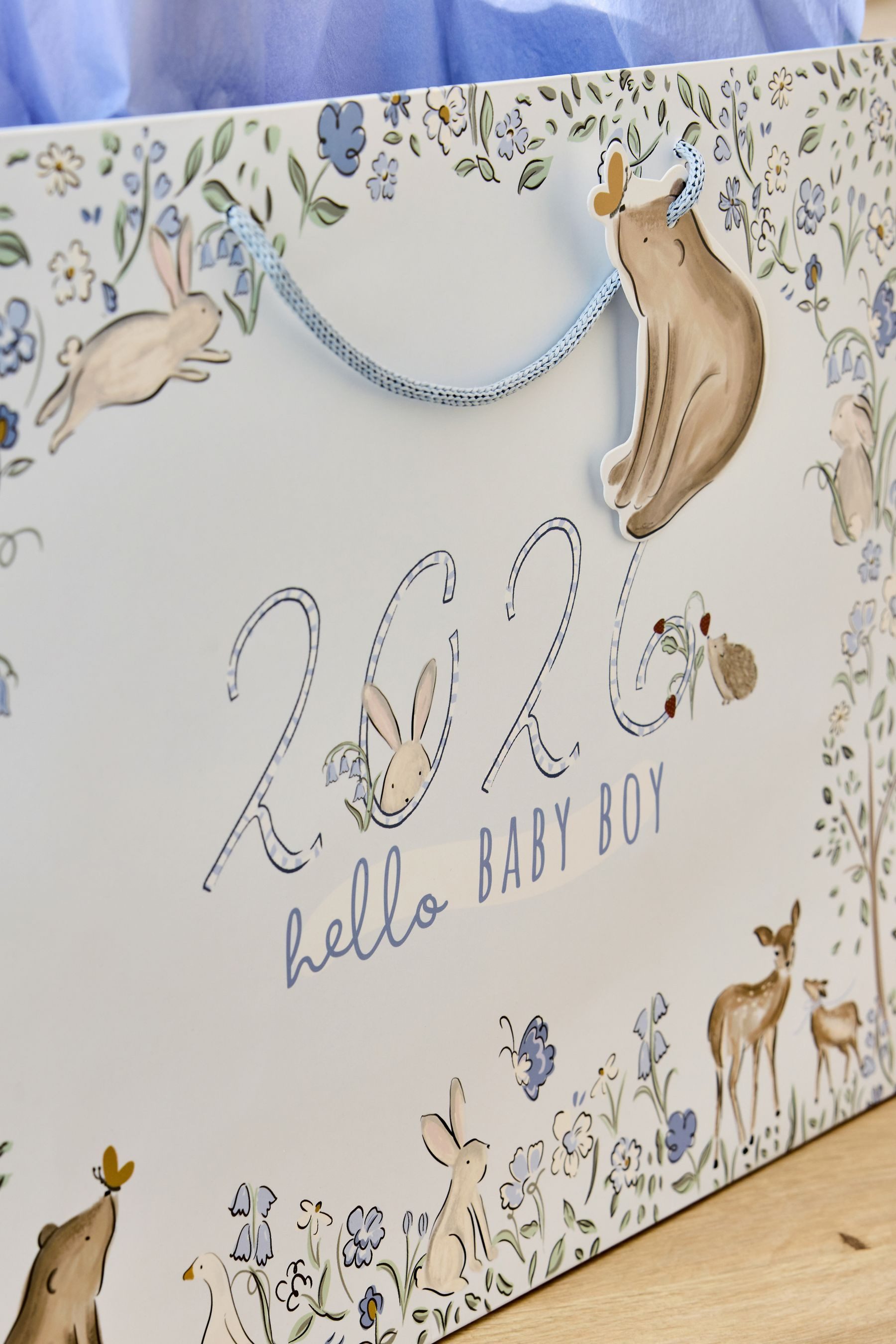 Next Geschenkpapier Geschenktüte und Karte, Baby Boy Born in 2026, (1St)