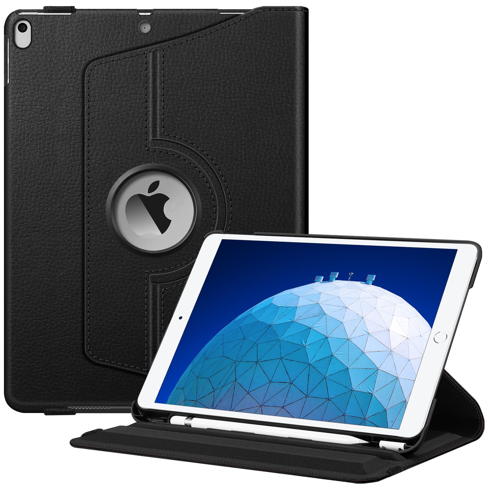 Fintie Tablet-Hülle für iPad Air 10.5" 2019 (3. Generation) / iPad Pro 10.5" 2017, 360 Grad verstellbare Schutzhülle mit eingebautem Pencil Halter