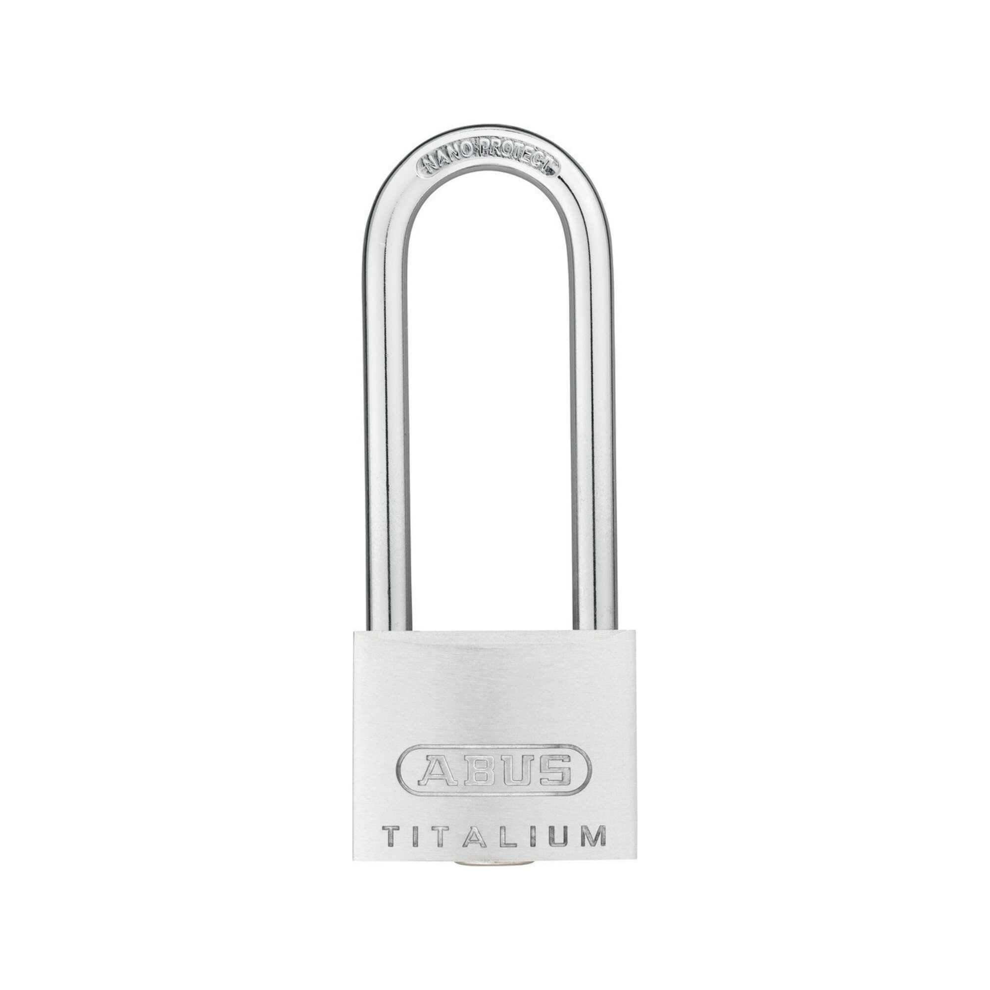 ABUS Vorhängeschloss Zylindervorhangschloss 64TI/40HB63 Schlosskörper-B.40mm Titalium versc