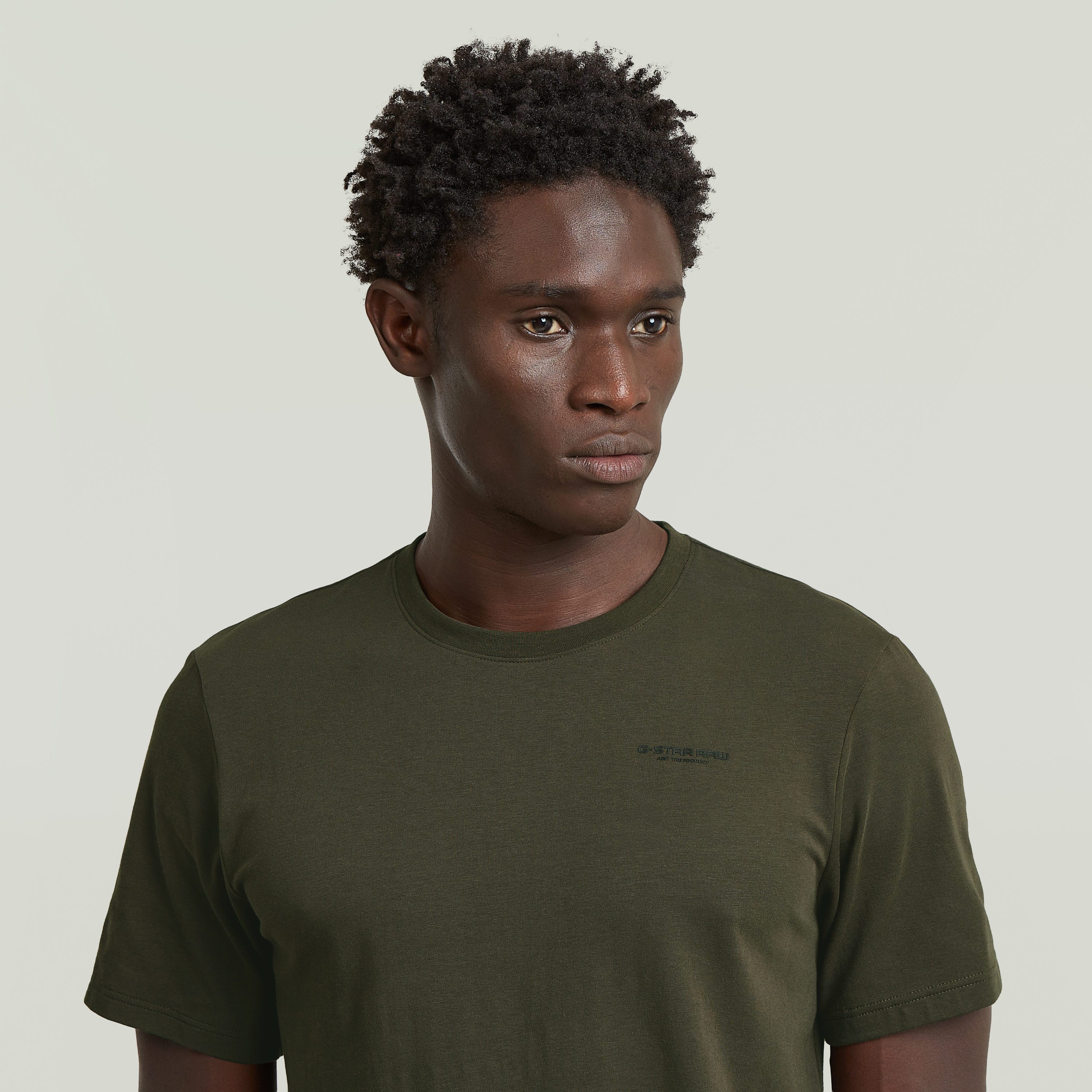 G-STAR T-Shirt Slim Base mit Rundhals, Baumwollmix