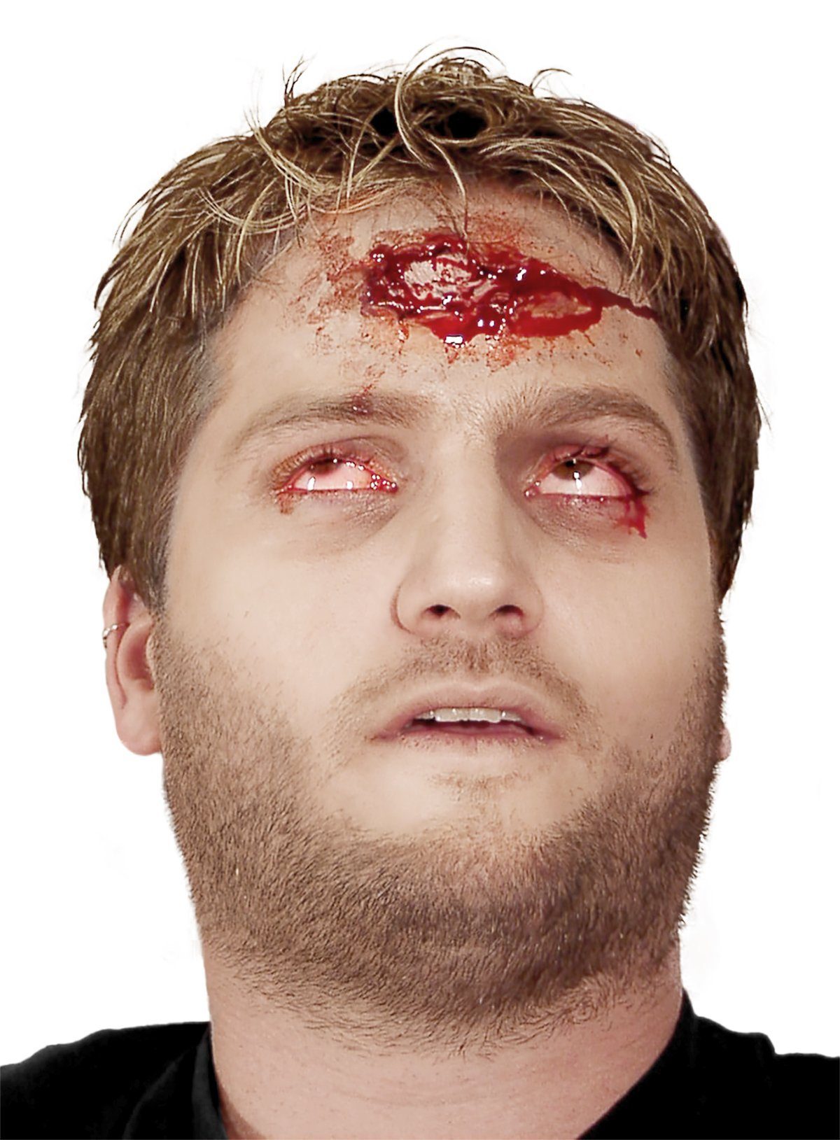 Theaterschminke Headshot - Latexwunde