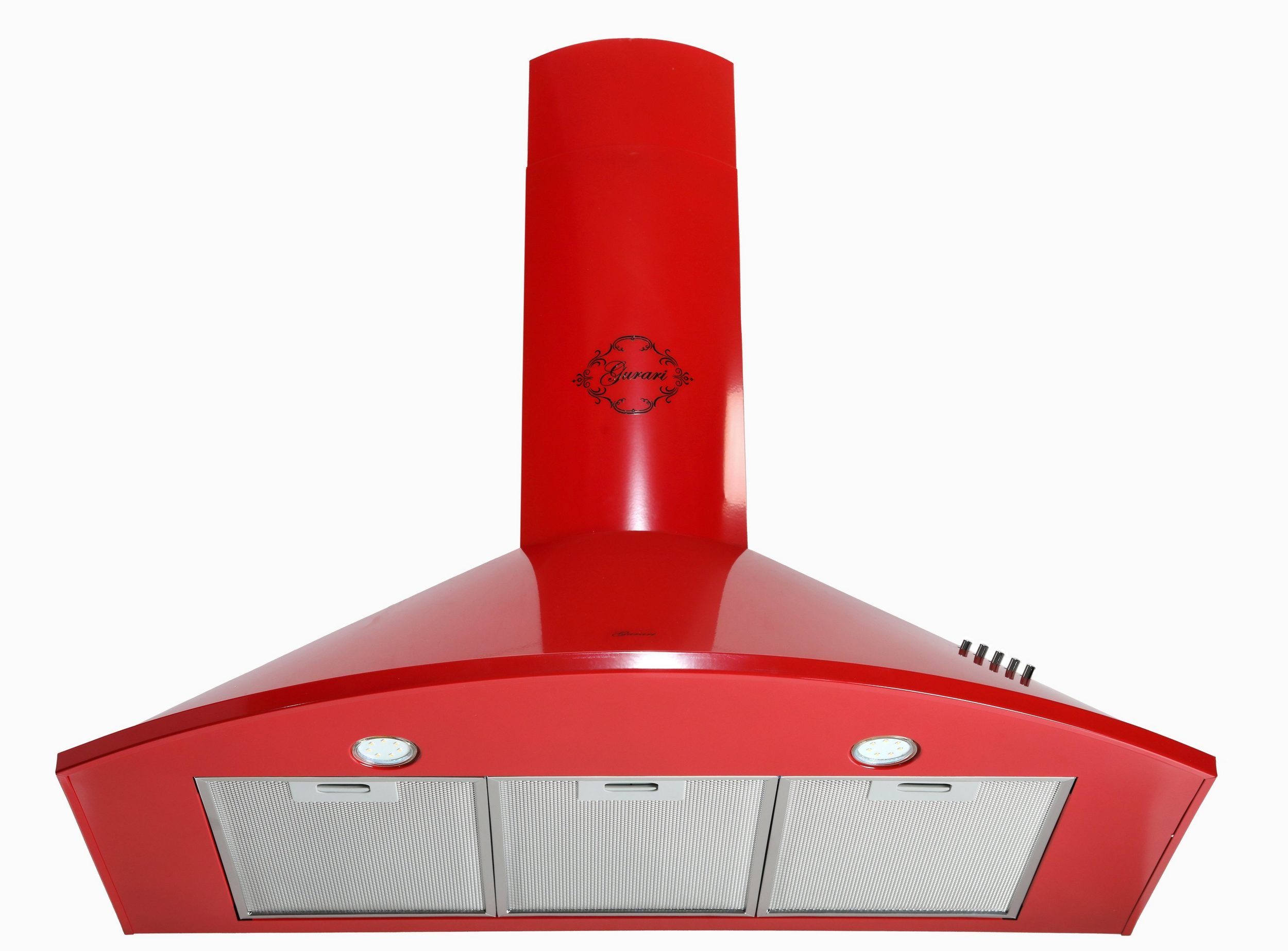 GURARI Wandhaube GCH C 046 RD 9 N GCH C 046 RD 9 N, Dunstabzugshaube 90 cm/ Rot/ Saugstark 1000m³/h/ 3 Stufen