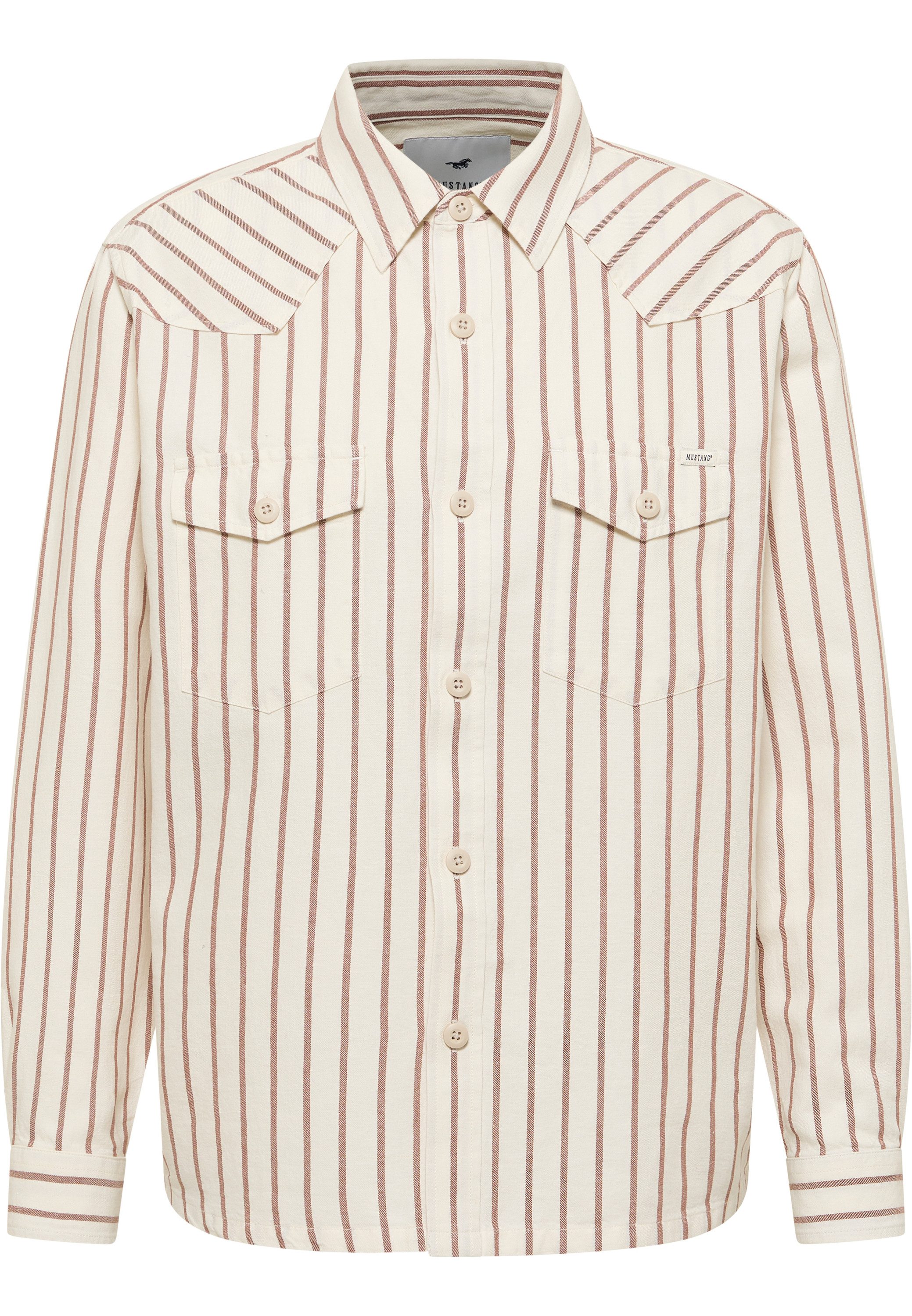 MUSTANG Langarmhemd Herren Style Branson