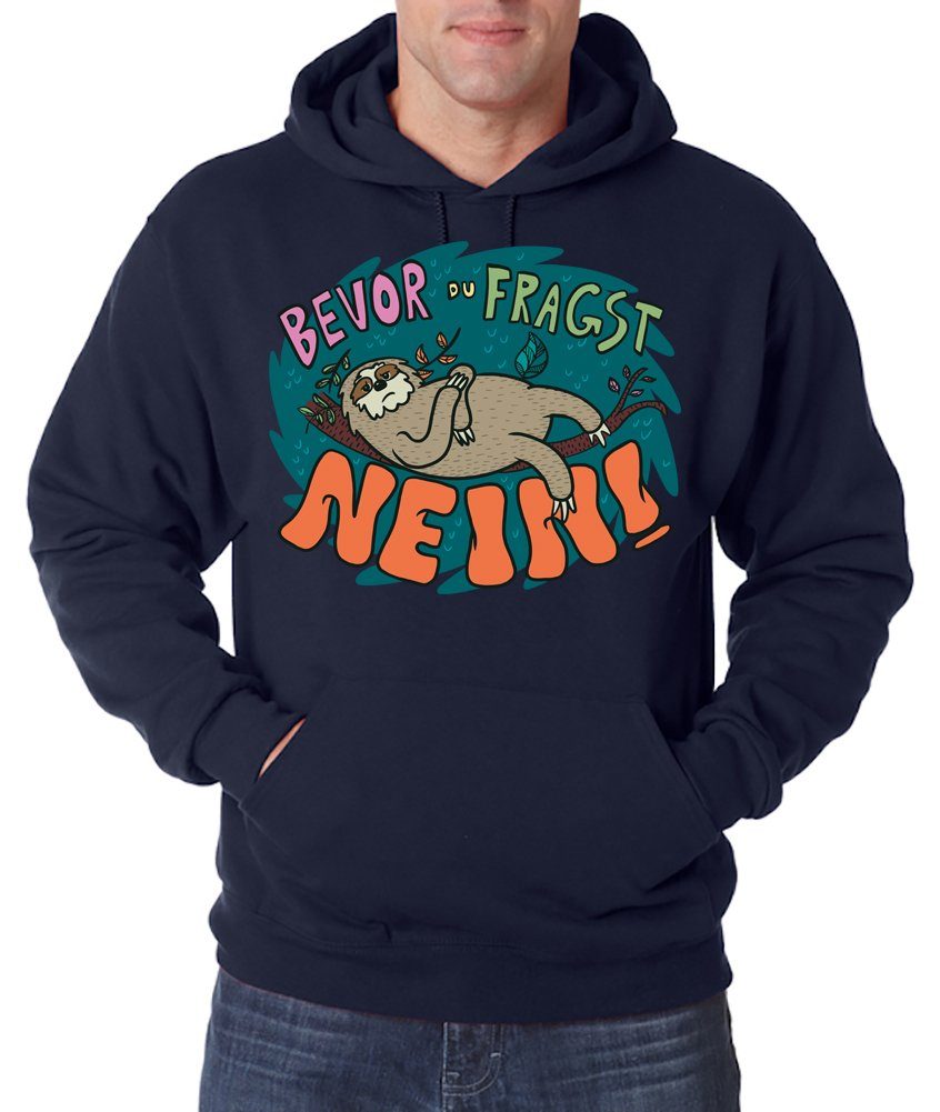Kapuzenpullover Bevor du fragst NEIN Herren Hoodie Pullover