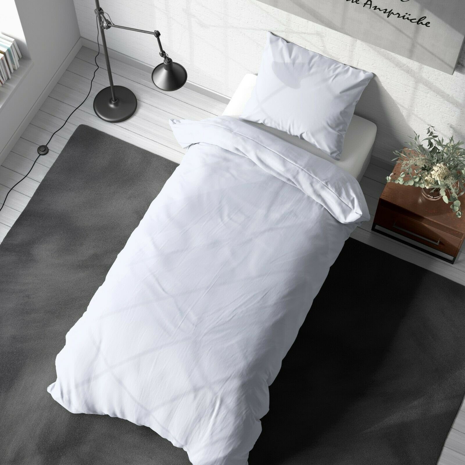 TRENDBUY24 Bettwäsche Renforce Baumwolle Bettwäsche Uni 135 155 Baumwolle, günstig online kaufen