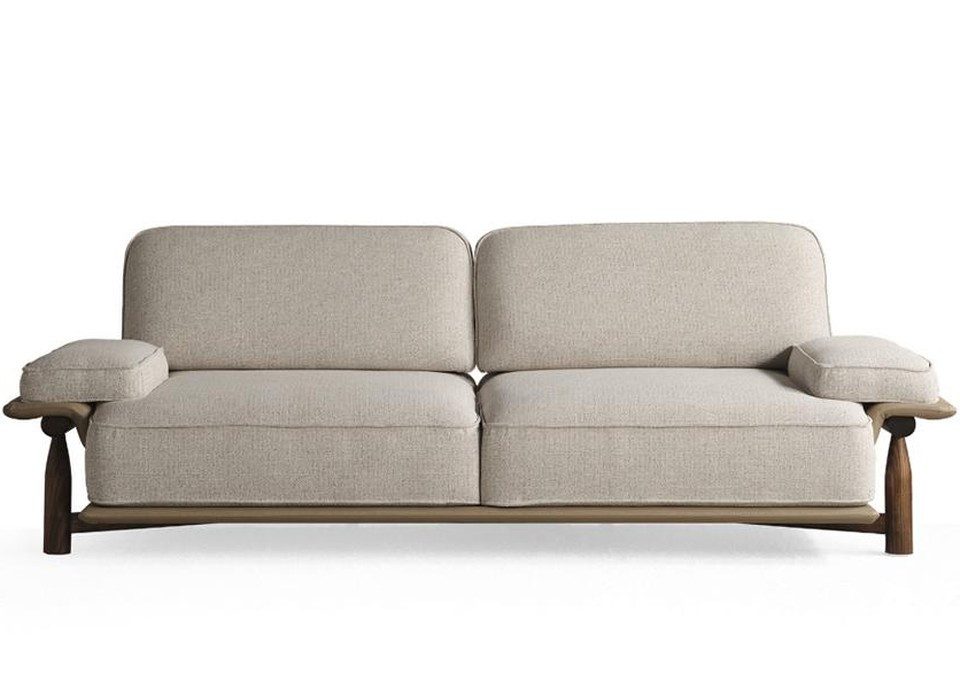 Xlmoebel Couchtisch Grau Rattan Beistelltisch für Terrasse im modernen Design, Made in Europa