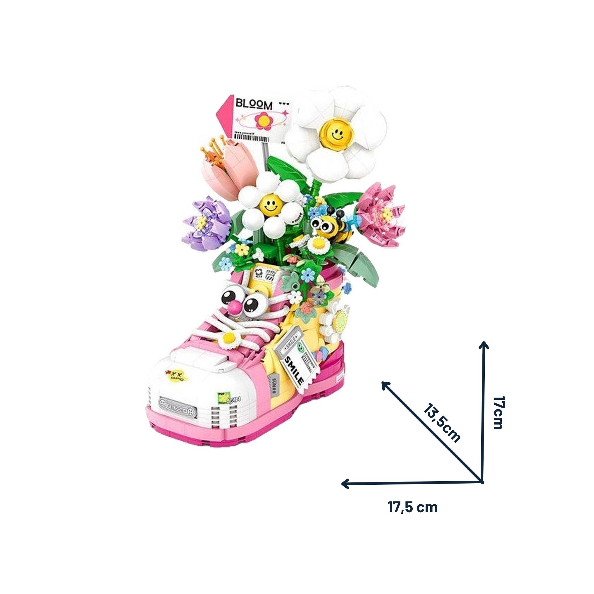 Loz Blumen im Stiefel - Mini-Klemmbausteine (LOZ 1351) Spielbausteine – Bild 5 von 5