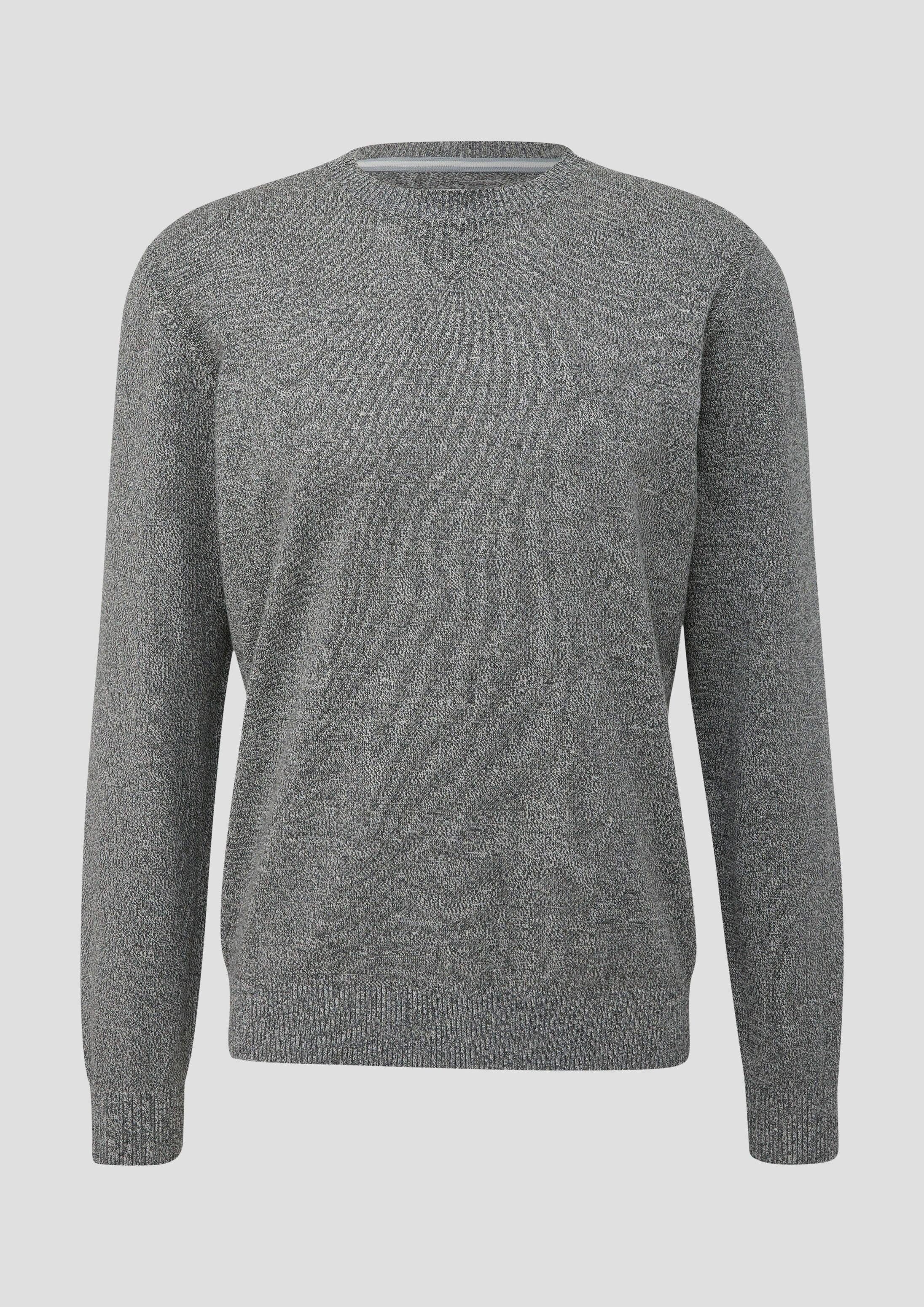 s.Oliver Longpullover Strickpullover Strickpullover aus Effektgarn
