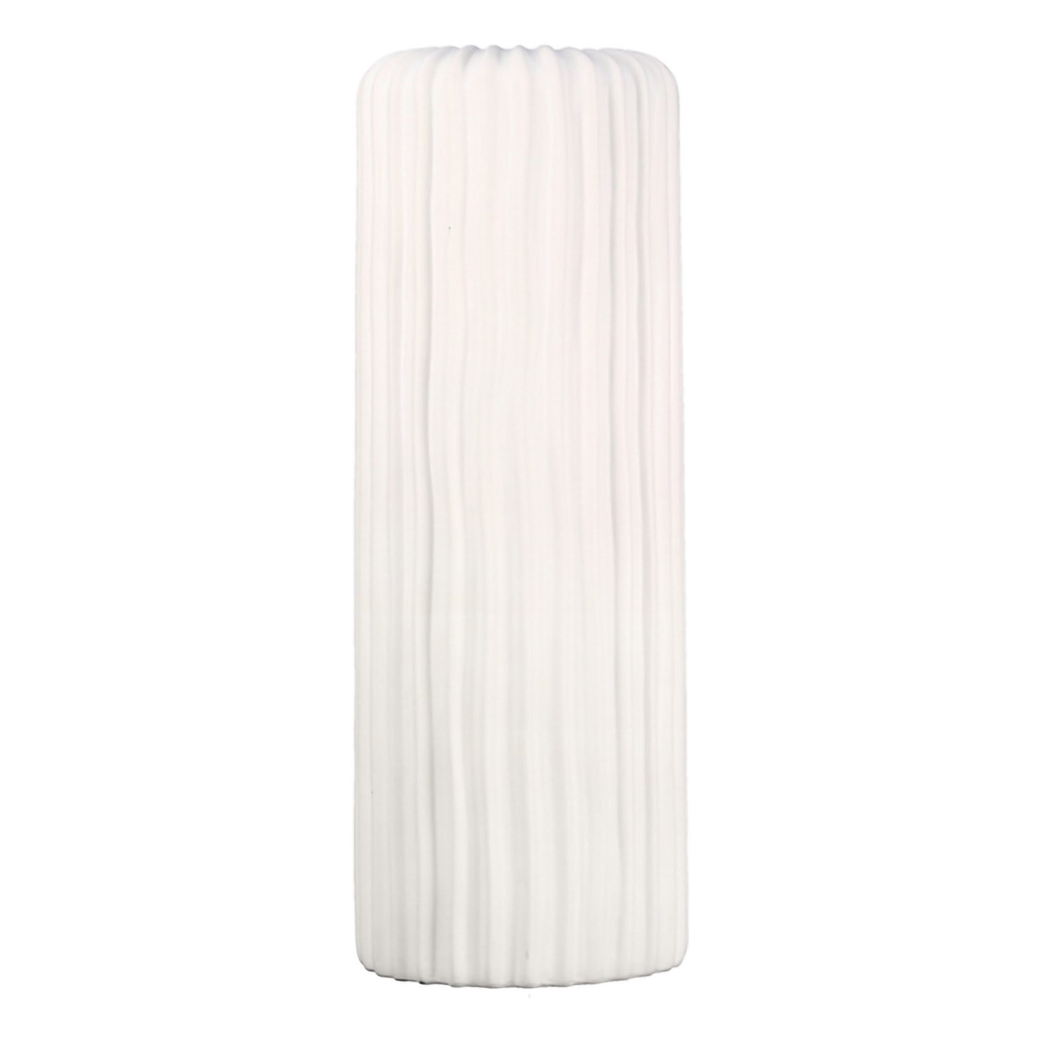 GILDE Dekovase FJORD Vase - weiß - Keramik - H. 76cm - Deko - Wohnzimmer (1 Stück), Elegante Blumenvase - Perfekte Tischdeko - Vasen für jede Deko