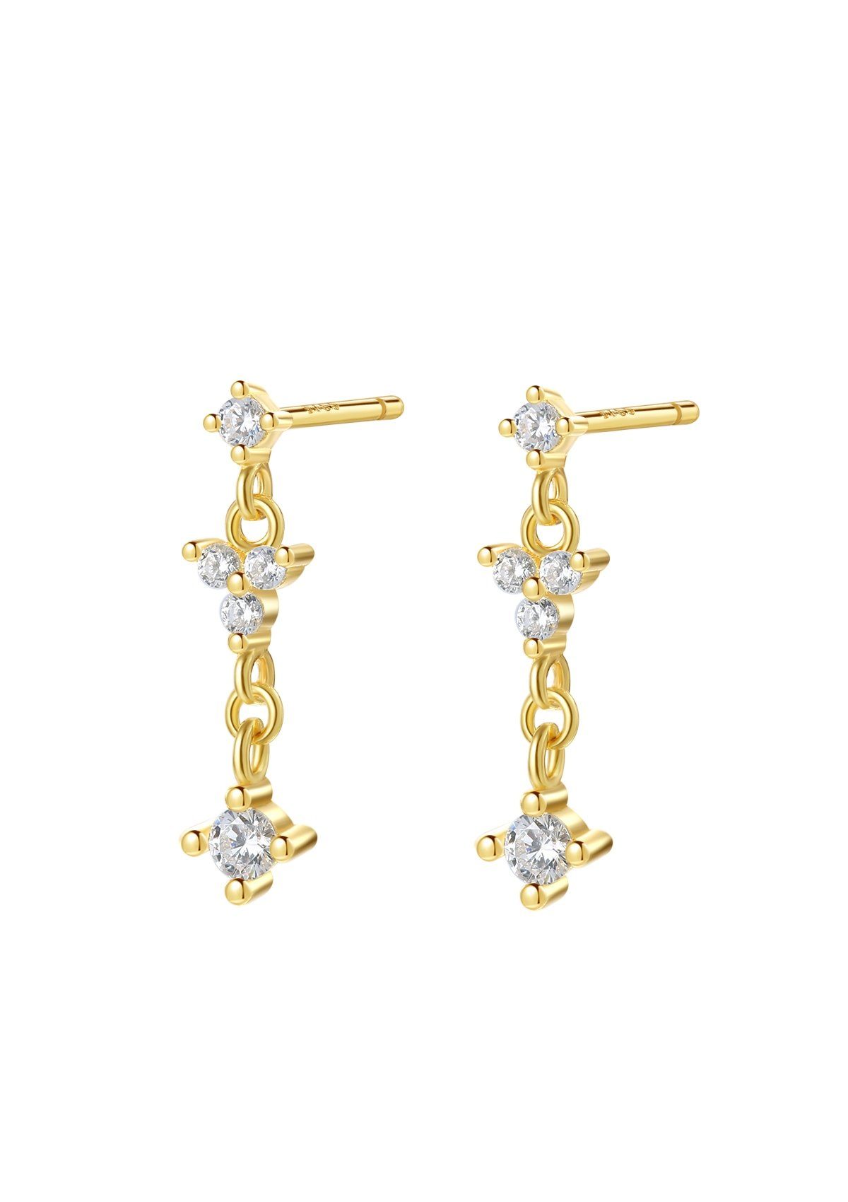 Hey Happiness Paar Ohrhänger Blume 18K günstig online kaufen