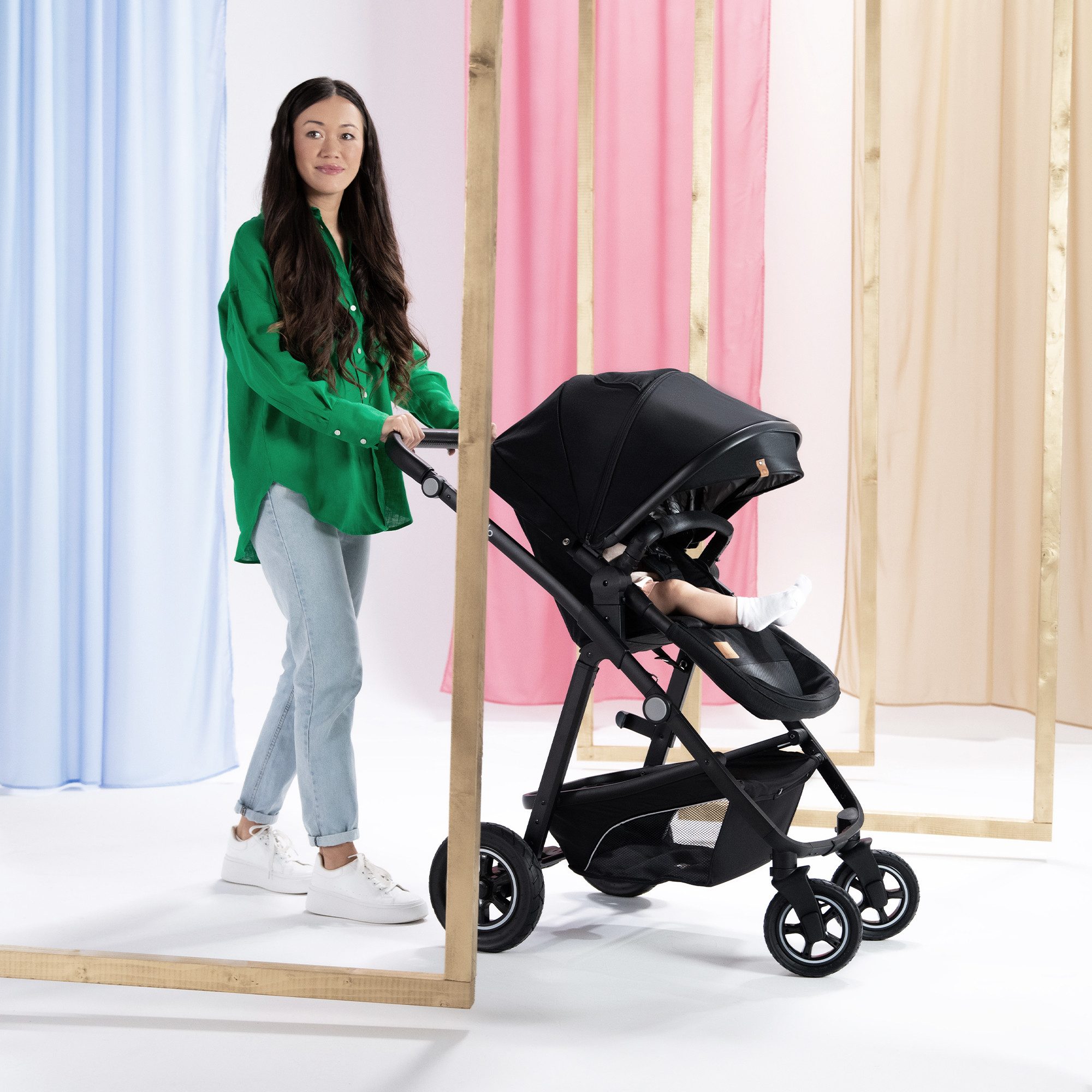 lionelo Kombi-Kinderwagen BIANKA 3 IN 1, (Set 3in1), Erschwinglicher, hochwertiger Kinderwagen