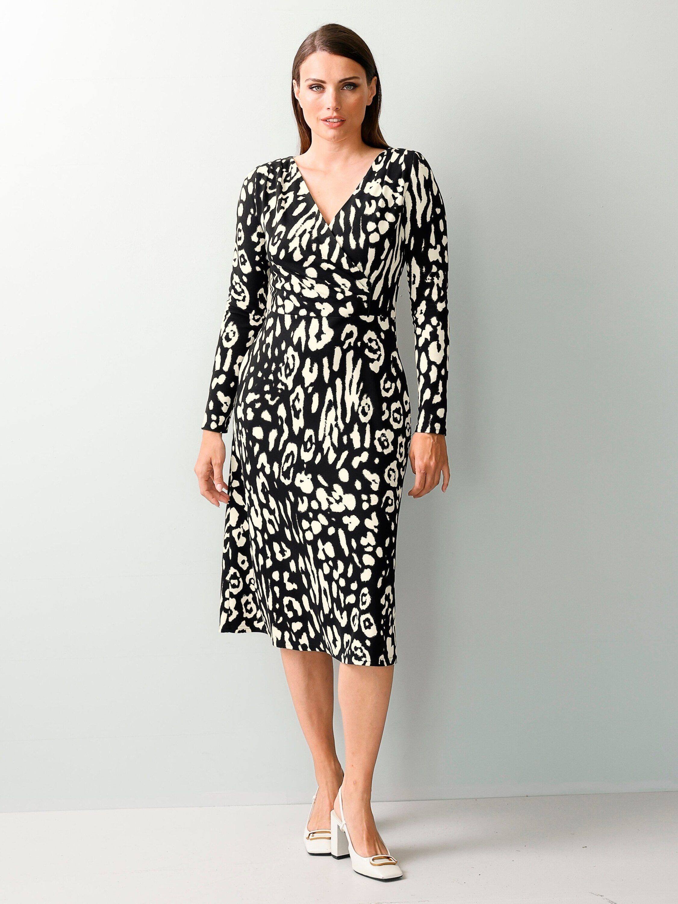 Alba Moda Jerseykleid Kleid in Animaldessin
