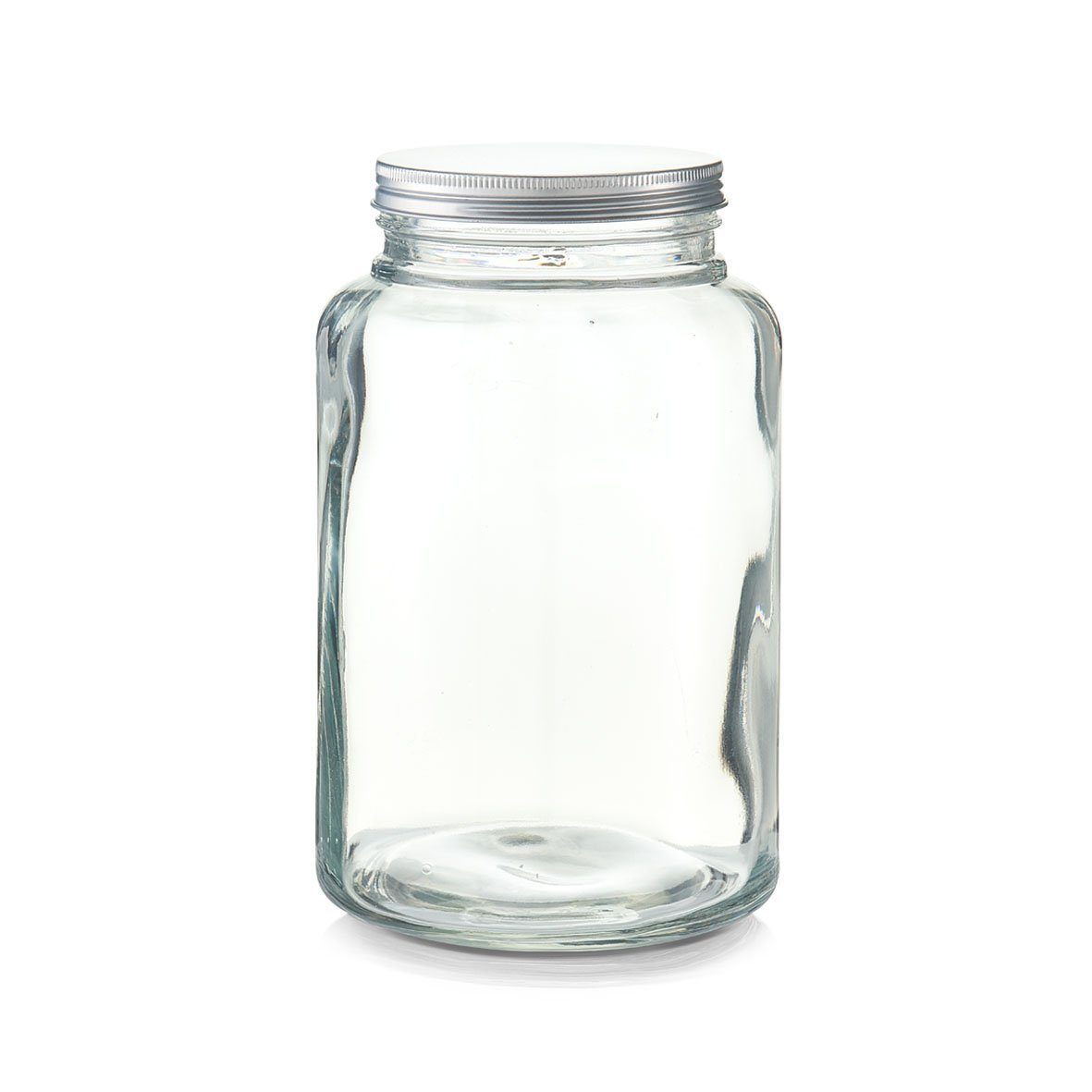 Zeller Present Vorratsglas Vorratsglas m. Metalldeckel, Glas / Metall, 4900 ml, Glas / Metall, transparent, Ø17,2 x 27,8 cm