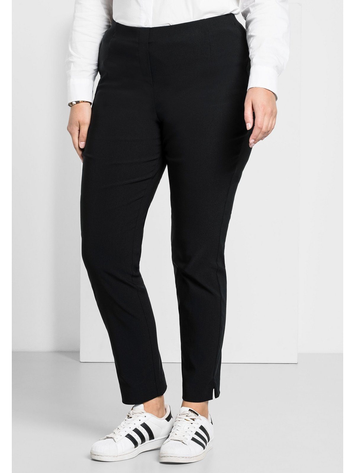 Sheego Stretch-Hose Große Größen knitterarm und pflegeleicht