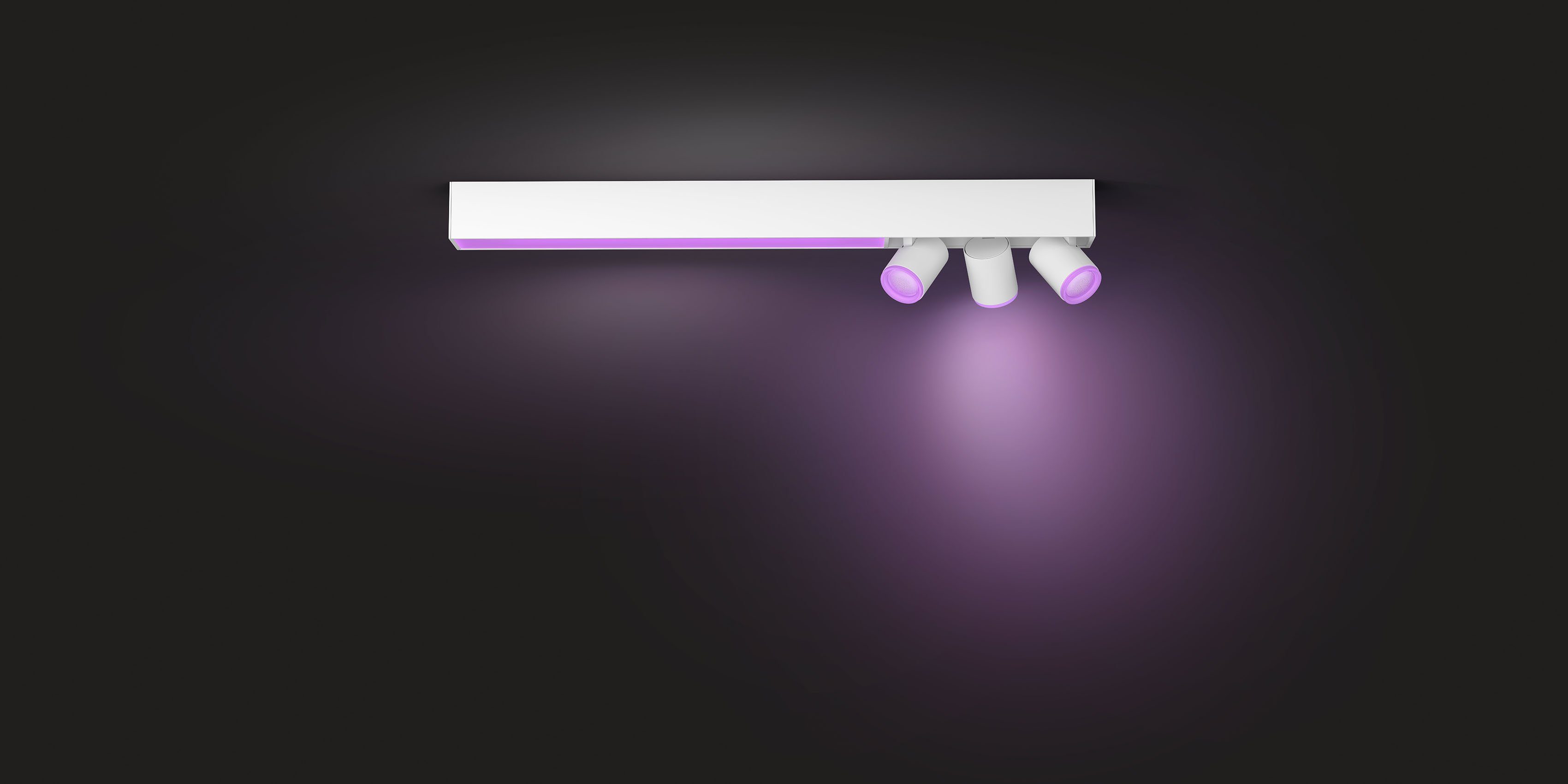 Philips Hue App, Farbwechsler, wechselbar, LED LED Centris, einzeln Individ. anpassbar der Lampen Hue mit Deckenspot Lampeneinstellungen