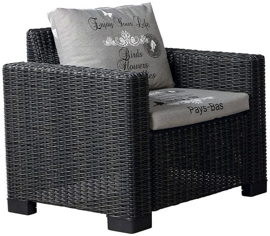 Best Loungesessel »Kenia« (3-tlg), Kunststoff, inkl. Auflagen online