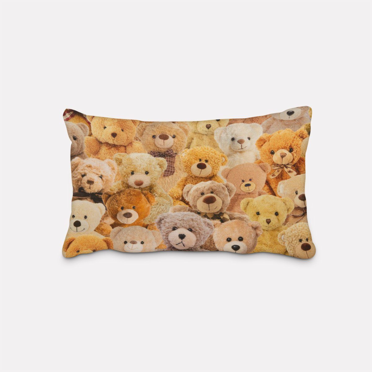 SCHÖNER LEBEN. Dekokissen Kissenhülle Teddybären braun beige div. Größen, made in Germany,handmade