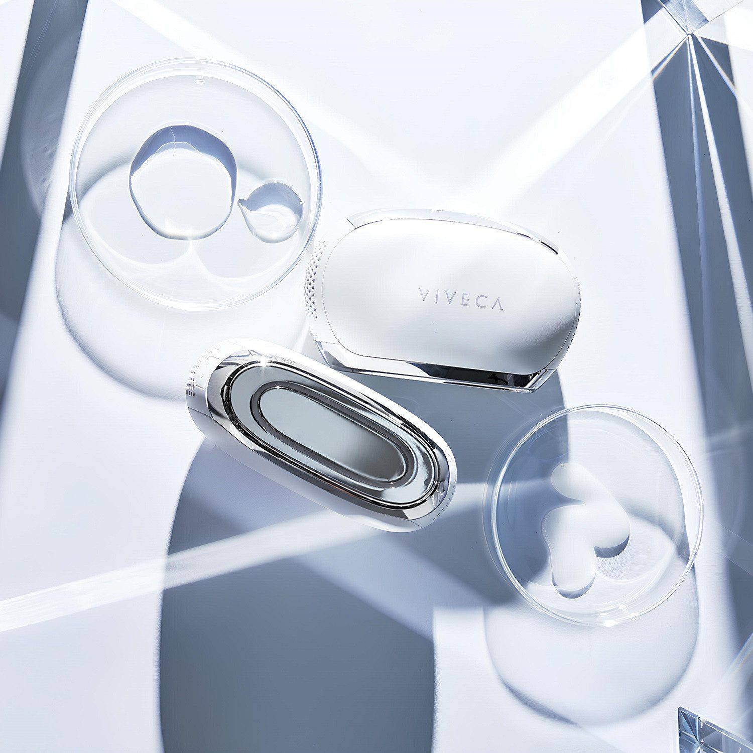 COOL-i ® Mikrodermabrasionsgerät 3-in-1 Ultraschall-Gesichtsreiniger, Kalt-Warm-Modus, EMS, Rot-Blau-Grün LED