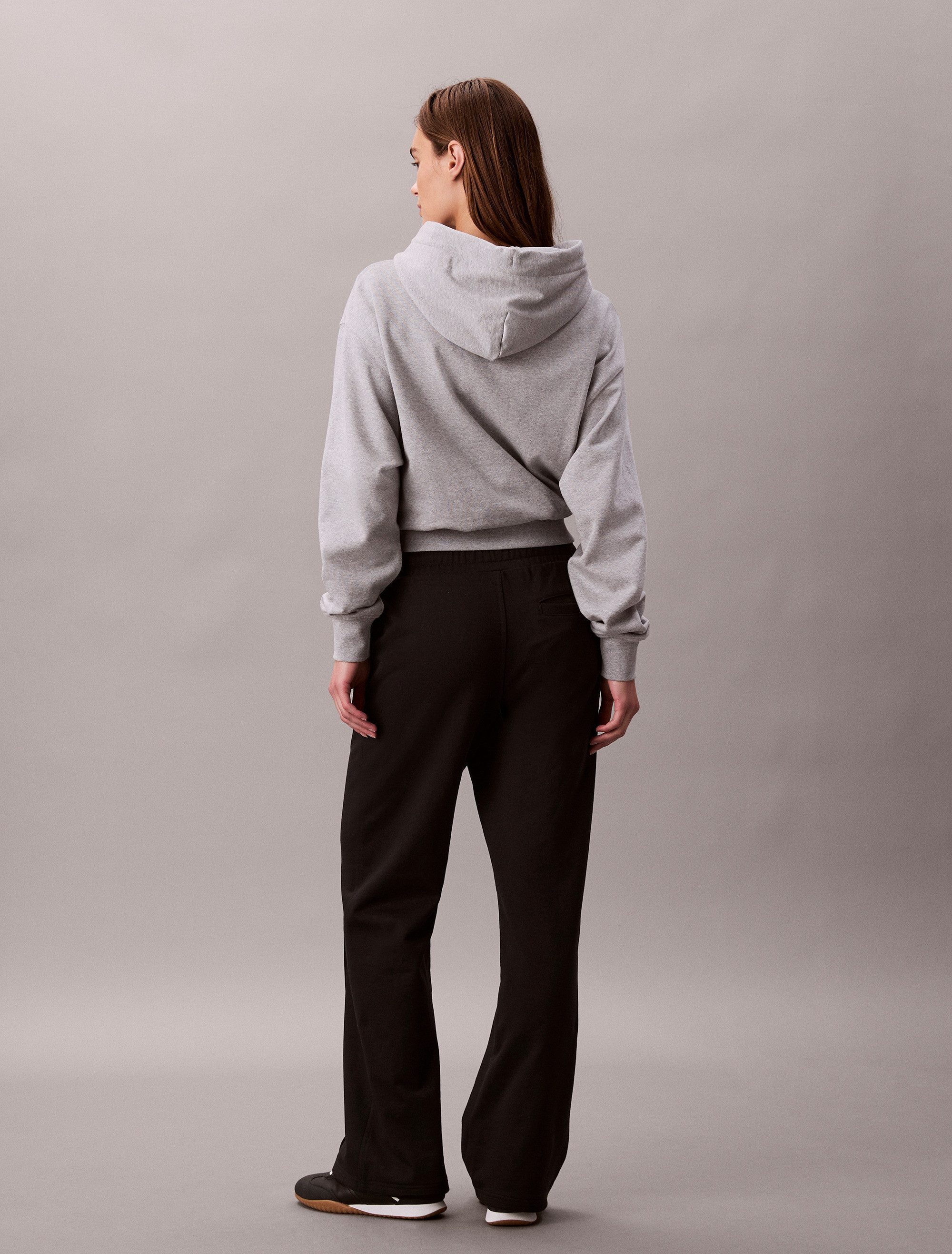 Calvin Klein Jeans Sweathose elastischer Bund, gerade Passform, Bundfalte