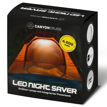 Canyon Cruise LED Taschenlampe Campinglampe mit USB Power-Bank, Outdoor Campinglaterne