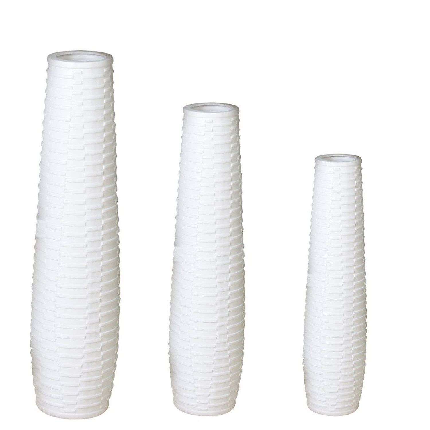 Casablanca Bodenvase, Farbe: matt weiß